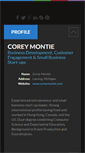 Mobile Screenshot of coreymontie.com